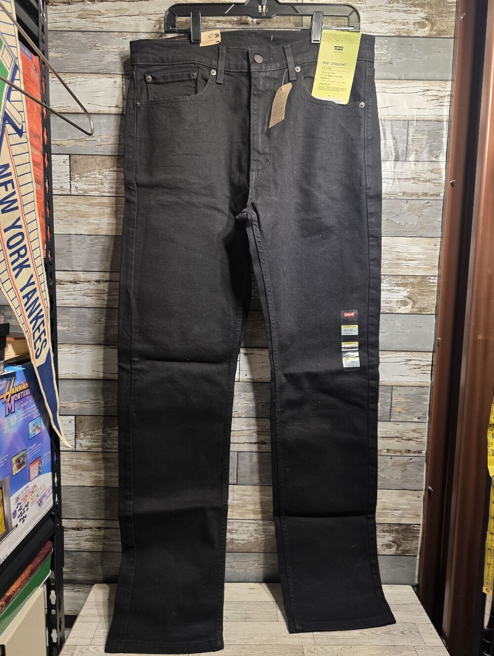 Levi's Black Straight Jeans